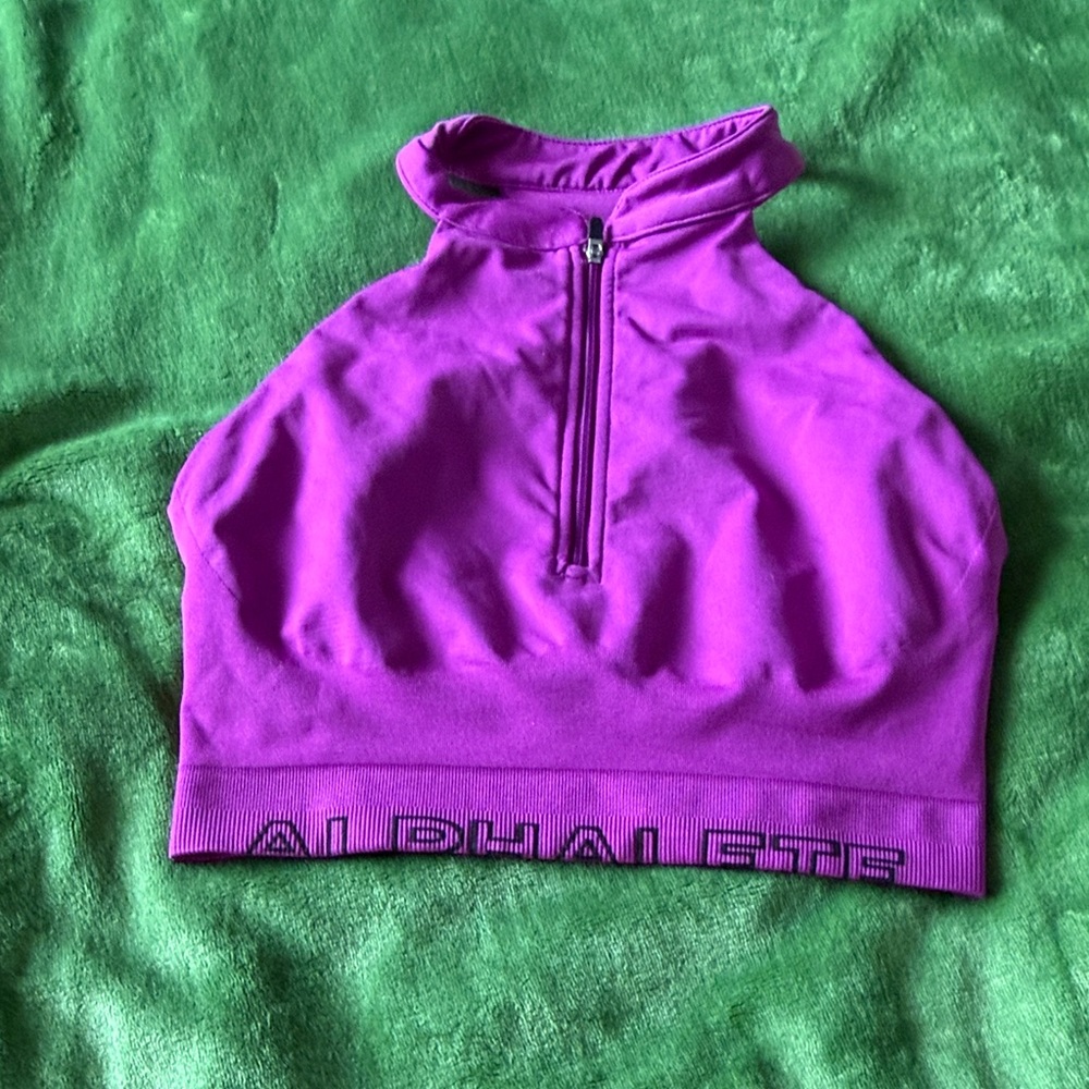 Alphalete Purple Crop Top excellent condition